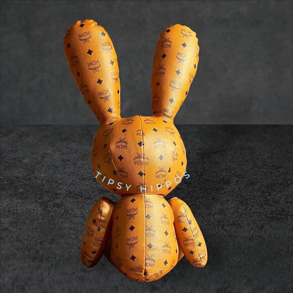 MCM Cognac Visetos Bunny With Rhinestone Accents - Picture 5 of 6